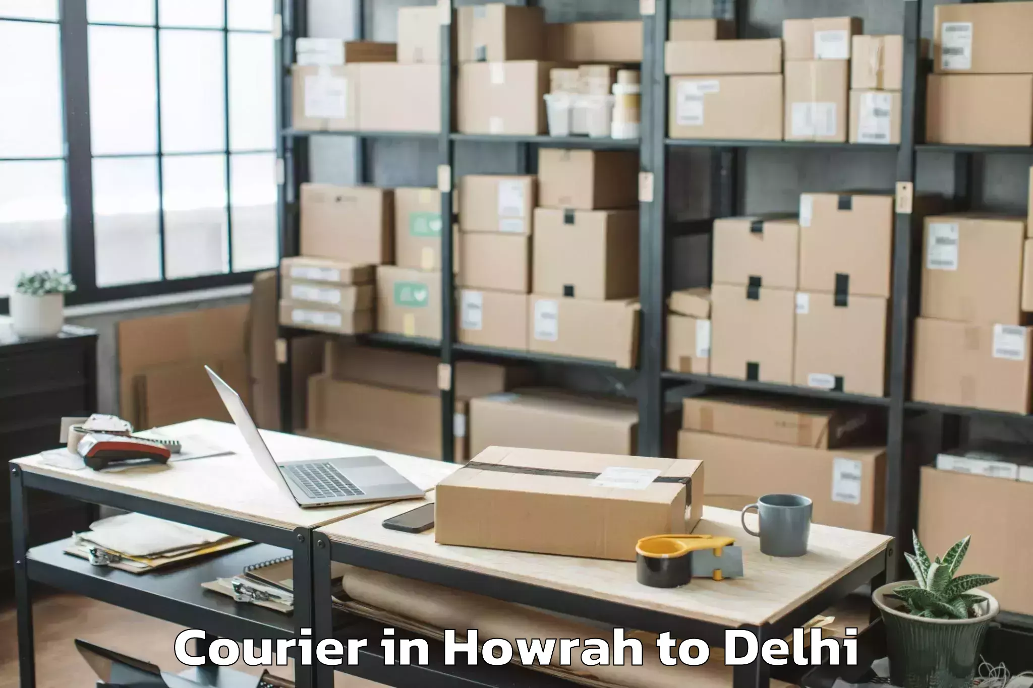 Hassle-Free Howrah to Flatted Factory Complex Okhla Courier